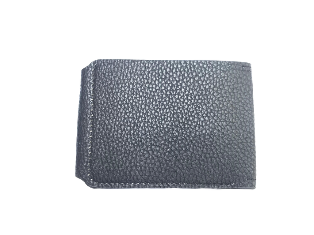 Modern Black Snap Wallet