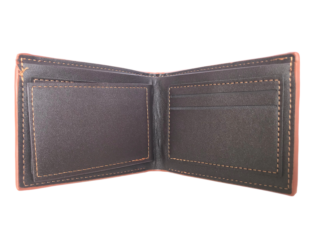 Geometric Patterned Leather Wallet – Classic & Sleek