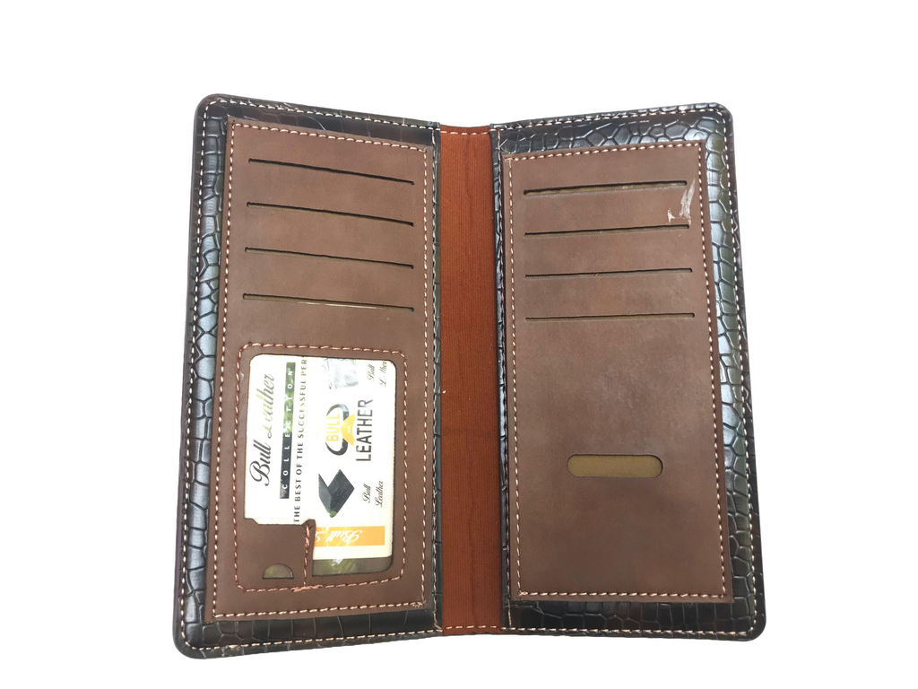Men's Crocodile Texture Long Wallet