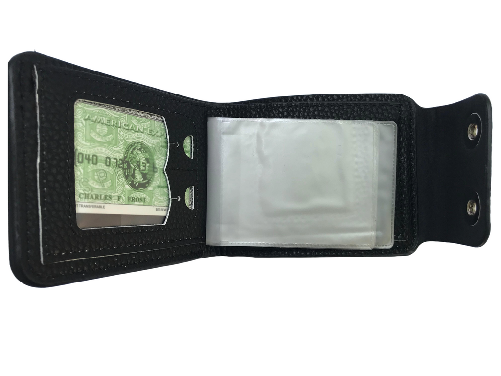 Modern Black Snap Wallet