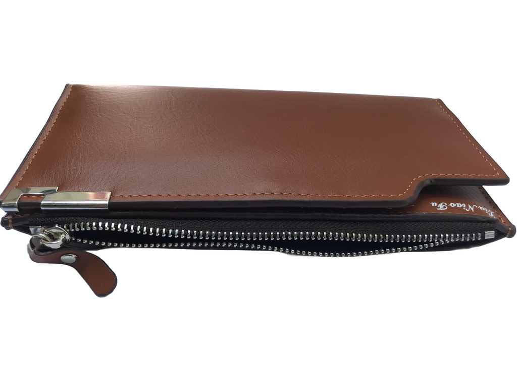 Liuniao Fu Premium Brown Long Wallet