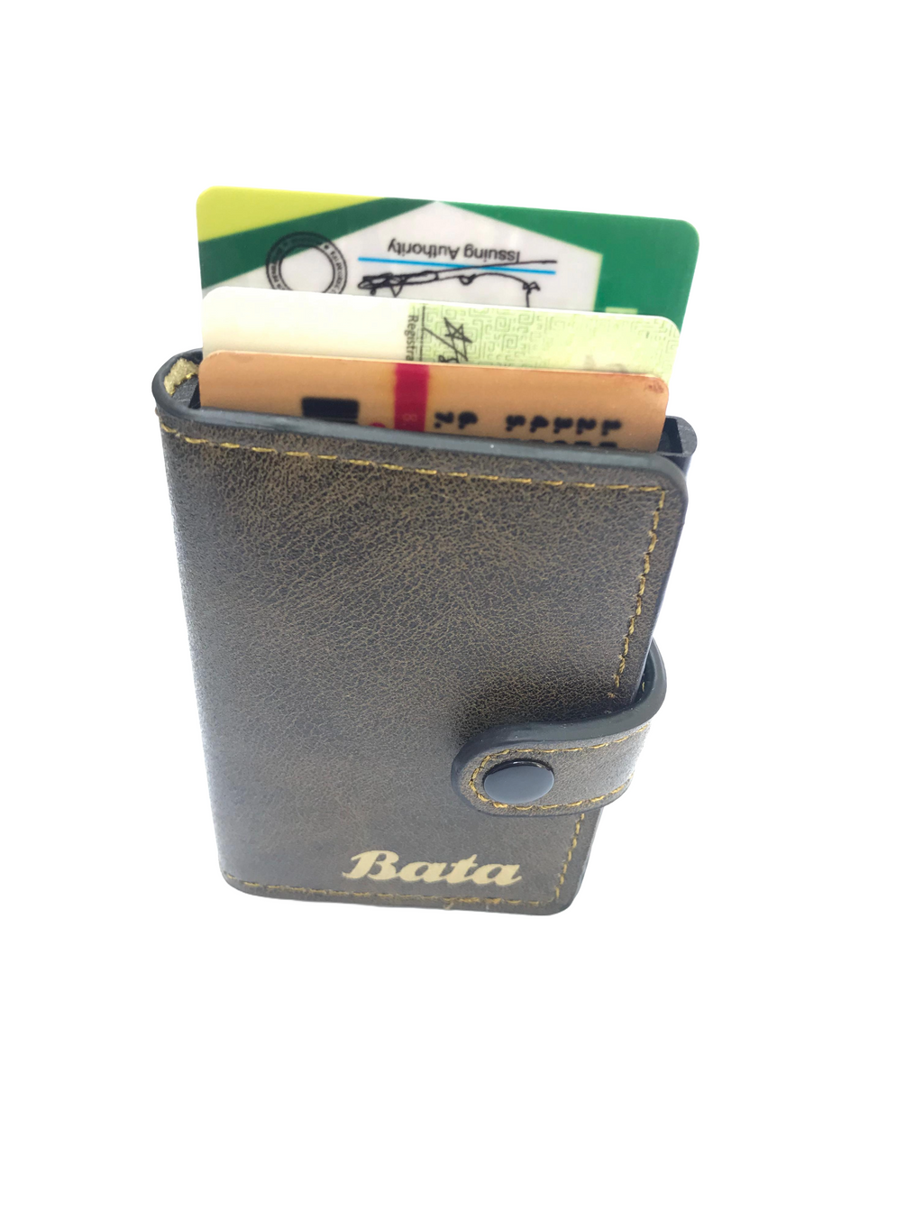 Pop-Up Card Holder Wallet with Snap Closure