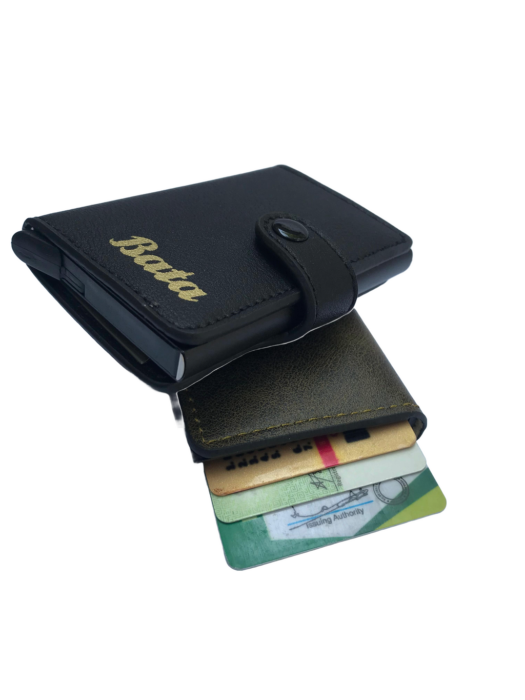 Pop-Up Card Holder Wallet with Snap Closure
