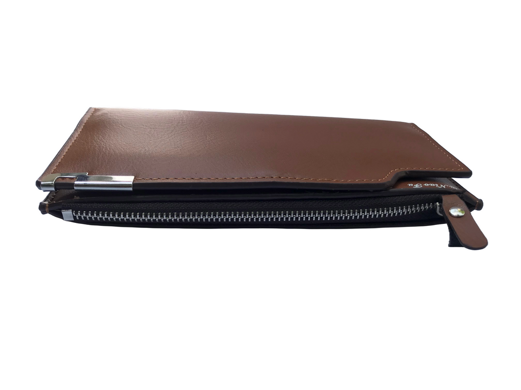 Liuniao Fu Premium Brown Long Wallet