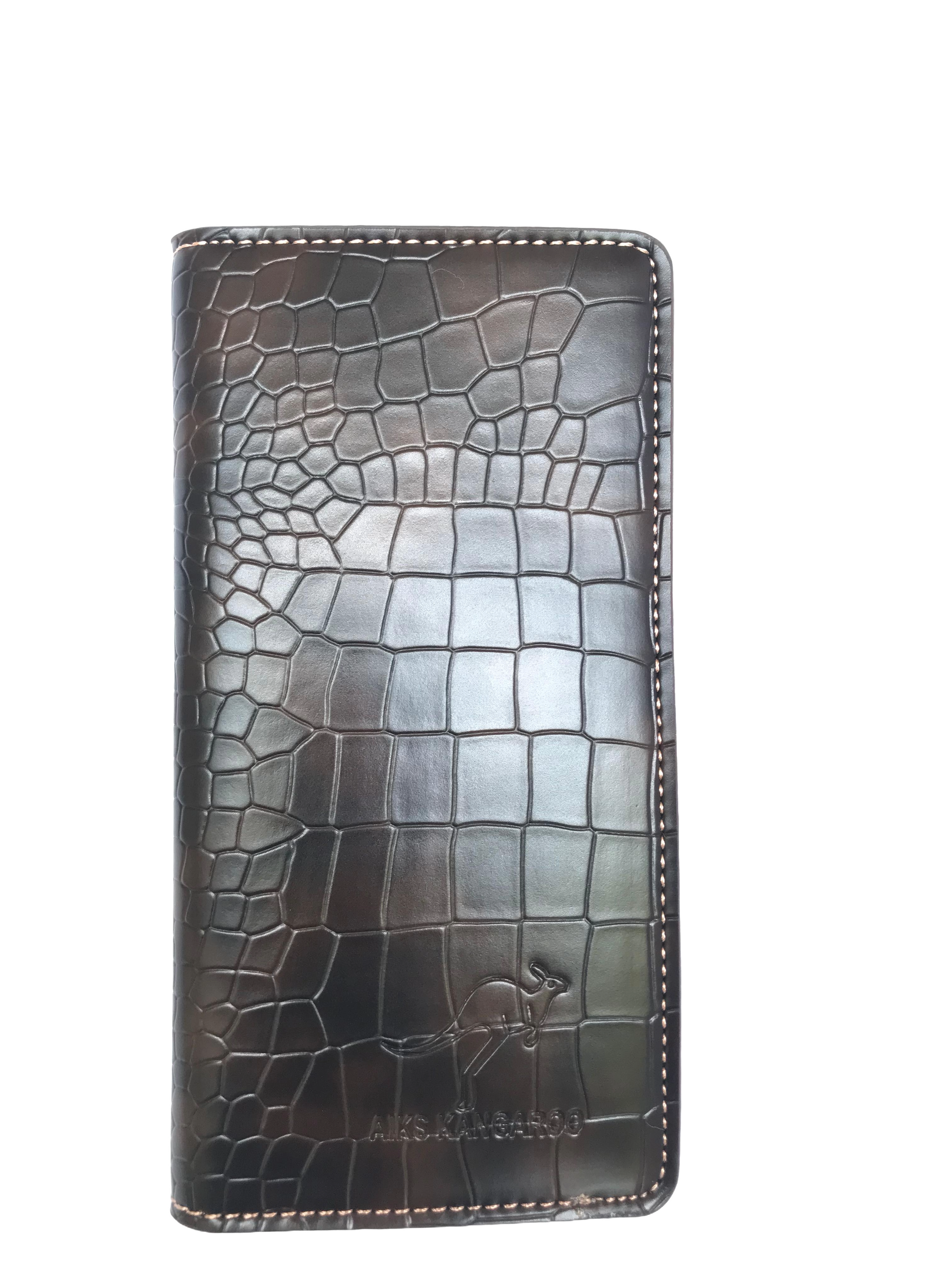 Men's Crocodile Texture Long Wallet