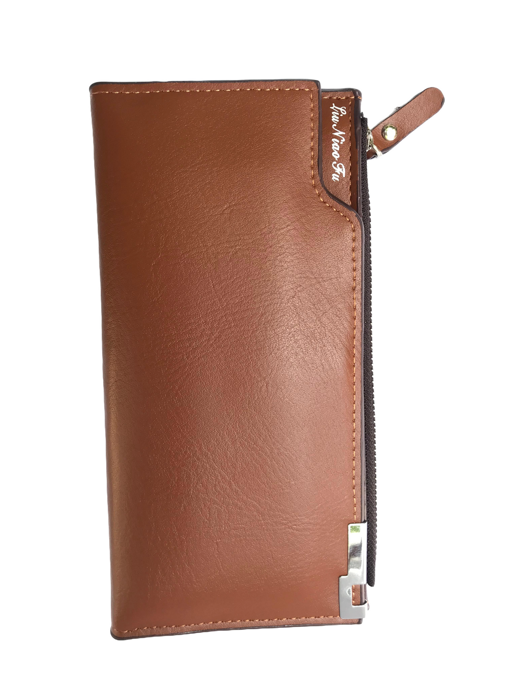 Liuniao Fu Premium Brown Long Wallet
